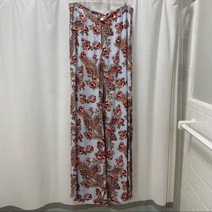 NWT WAYF Bohemin split side bell bottom pants - Large